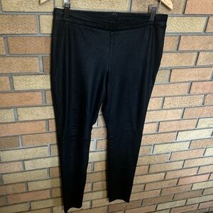 Trouve Faux Leather Leggings Womens Black Pull On Stretch Pants Size Medium